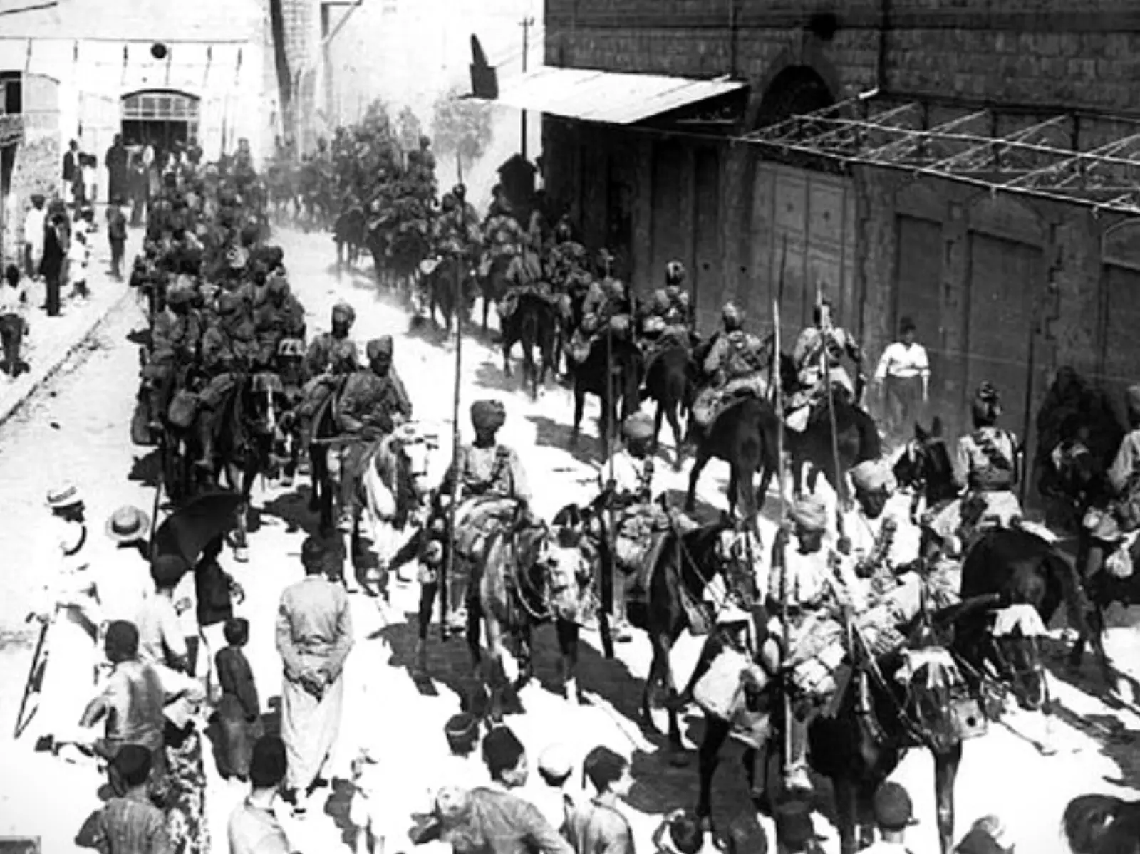The 1918 capture of Haifa, from the memorial project's historical image collection.