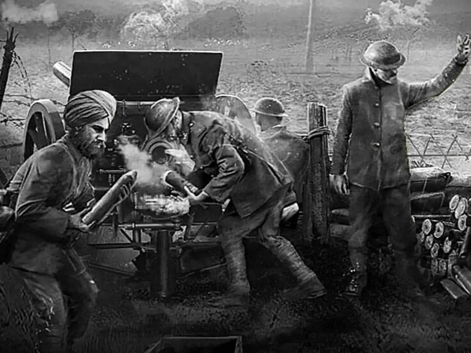 Vimy Ridge during the First World War, from the memorial project's historical image collection.